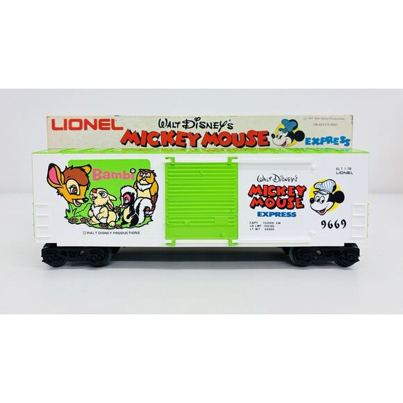 Lionel Bambi Hi-Cube Box Car Walt Disney's Mickey Mouse Express 6-9669 NOS - Picture 1 of 11